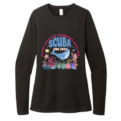 Diving Deep Into Friendship With God Vbs 2024 Gift Womens CVC Long Sleeve Shirt