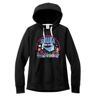 Diving Deep Into Friendship With God Vbs 2024 Gift Women's Fleece Hoodie