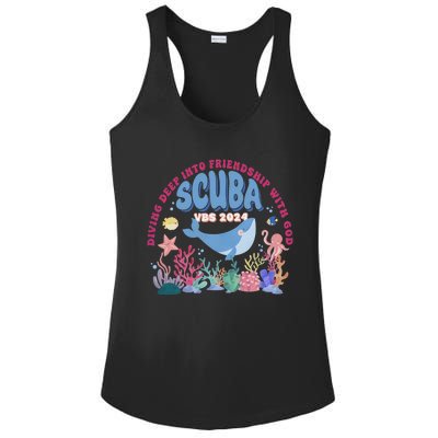 Diving Deep Into Friendship With God Vbs 2024 Gift Ladies PosiCharge Competitor Racerback Tank