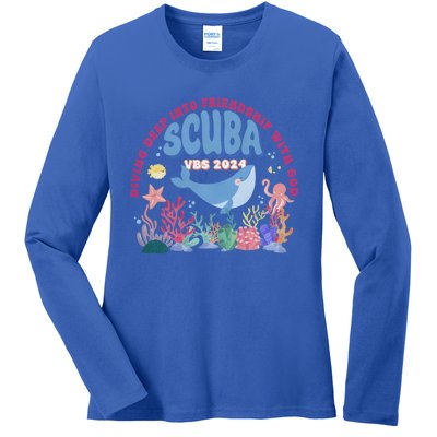 Diving Deep Into Friendship With God Vbs 2024 Gift Ladies Long Sleeve Shirt