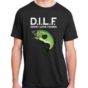 D.I.L.F Damn I Love Fishing Adult ChromaSoft Performance T-Shirt