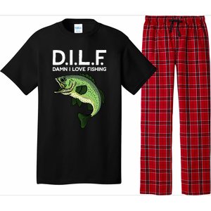 D.I.L.F Damn I Love Fishing Pajama Set