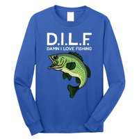 D.I.L.F Damn I Love Fishing Long Sleeve Shirt