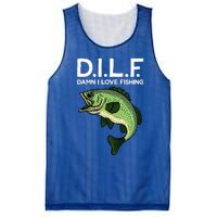 D.I.L.F Damn I Love Fishing Mesh Reversible Basketball Jersey Tank