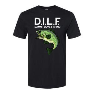 D.I.L.F Damn I Love Fishing Softstyle CVC T-Shirt