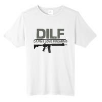 DILF Damn I Love Firearms Funny Tall Fusion ChromaSoft Performance T-Shirt