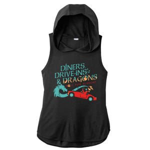 Diners Drive Ins And Dragons Roll For Flavor Ladies PosiCharge Tri-Blend Wicking Draft Hoodie Tank