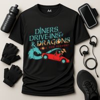 Diners Drive Ins And Dragons Roll For Flavor Performance Shirt