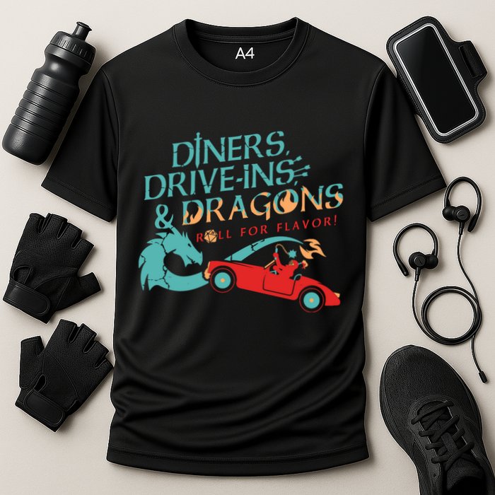 Diners Drive Ins And Dragons Roll For Flavor Performance Shirt