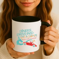 Diners Drive Ins And Dragons Roll For Flavor Mug