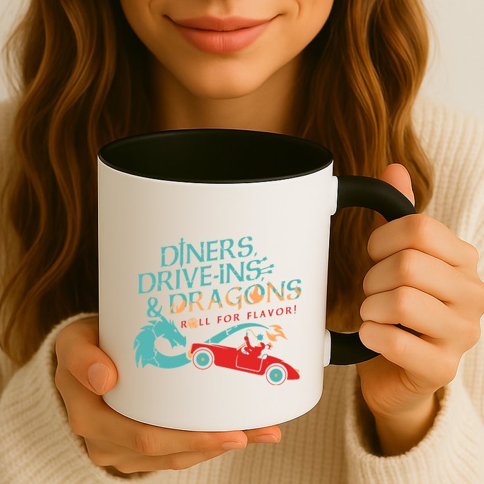 Diners Drive Ins And Dragons Roll For Flavor Mug