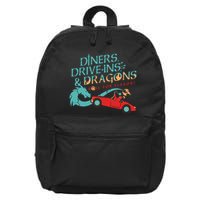 Diners Drive Ins And Dragons Roll For Flavor 16 in Basic Backpack