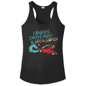 Diners Drive Ins And Dragons Roll For Flavor Ladies PosiCharge Competitor Racerback Tank