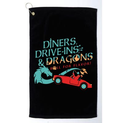 Diners Drive Ins And Dragons Roll For Flavor Golf Towel