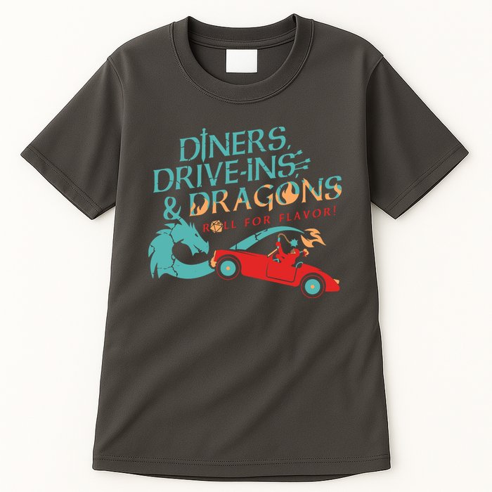 Diners Drive Ins And Dragons Roll For Flavor Tall T-Shirt