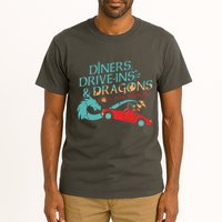 Diners Drive Ins And Dragons Roll For Flavor Tall T-Shirt