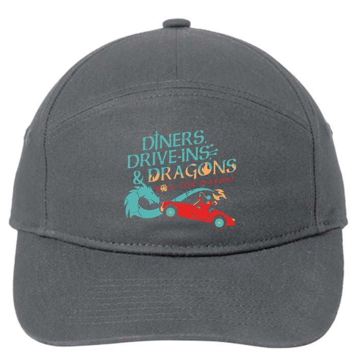 Diners Drive Ins And Dragons Roll For Flavor 7-Panel Snapback Hat