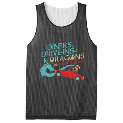 Diners Drive Ins And Dragons Roll For Flavor Mesh Reversible Basketball Jersey Tank