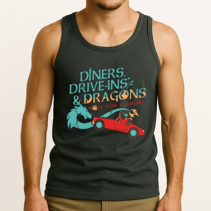 Diners Drive Ins And Dragons Roll For Flavor Tank Top