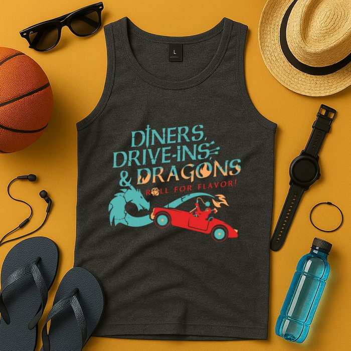 Diners Drive Ins And Dragons Roll For Flavor Tank Top
