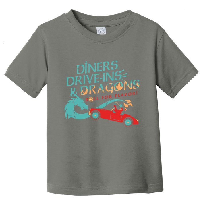 Diners Drive Ins And Dragons Roll For Flavor Toddler T-Shirt