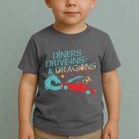 Diners Drive Ins And Dragons Roll For Flavor Toddler T-Shirt