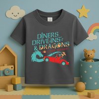 Diners Drive Ins And Dragons Roll For Flavor Toddler T-Shirt
