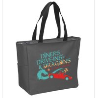 Diners Drive Ins And Dragons Roll For Flavor Zip Tote Bag