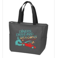 Diners Drive Ins And Dragons Roll For Flavor Zip Tote Bag