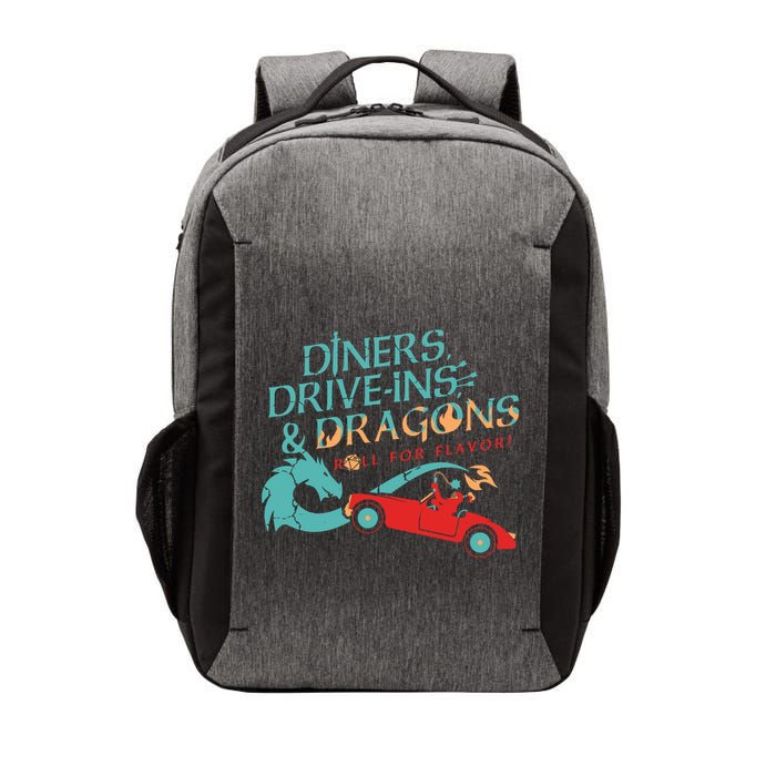 Diners Drive Ins And Dragons Roll For Flavor Vector Backpack