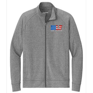 Dilf Damn I Love Freedom Stretch Full-Zip Cadet Jacket