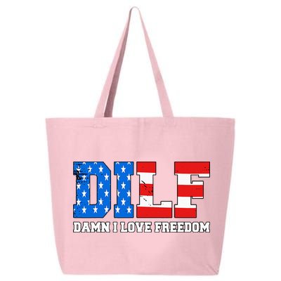 Dilf Damn I Love Freedom 25L Jumbo Tote