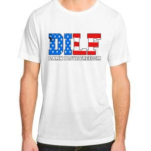 Dilf Damn I Love Freedom Adult ChromaSoft Performance T-Shirt