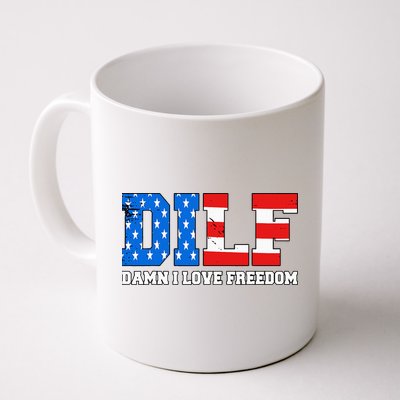 Dilf Damn I Love Freedom Mug