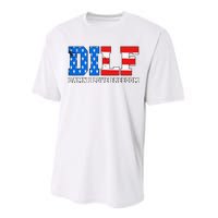 Dilf Damn I Love Freedom Performance Sprint T-Shirt