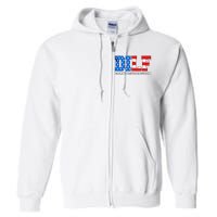 Dilf Damn I Love Freedom Full Zip Hoodie