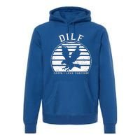 Dilf Damn I Love Freedom Eagle Funny Patriotic Premium Hoodie