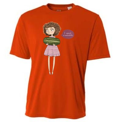 Dirty Dancing I Carried A Watermelon Cooling Performance Crew T-Shirt