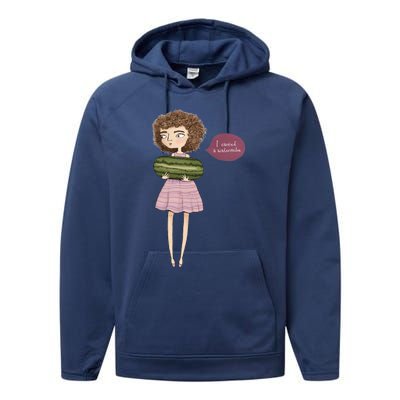 Dirty Dancing I Carried A Watermelon Performance Fleece Hoodie