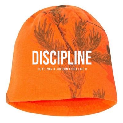 Discipline Do It Even If You DonT Feel Like It Kati - Camo Knit Beanie