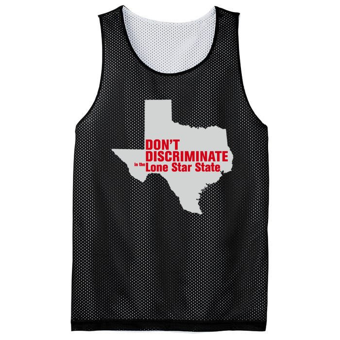 DonT Discriminate In The Lone Star State Mesh Reversible Basketball Jersey Tank