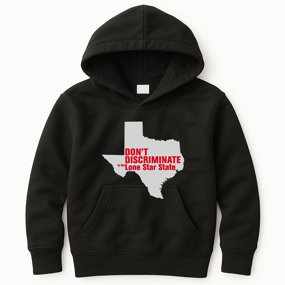 DonT Discriminate In The Lone Star State Kids Hoodie