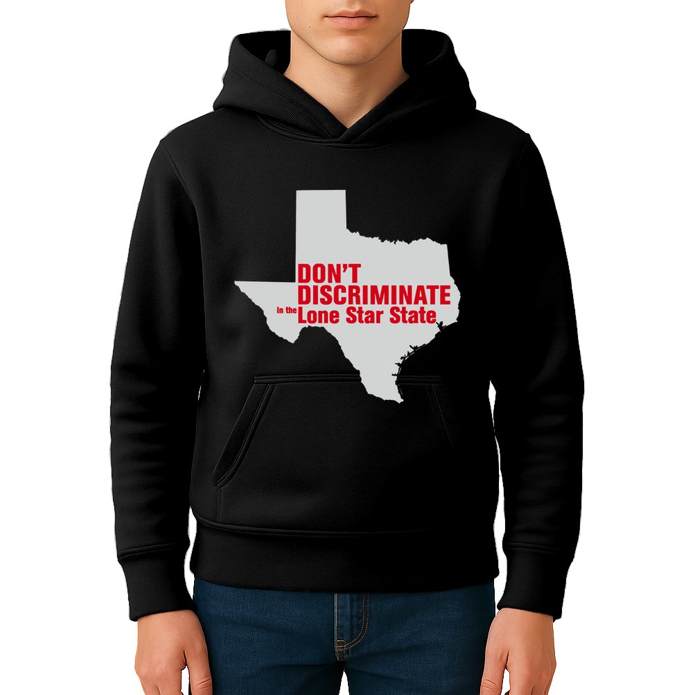 DonT Discriminate In The Lone Star State Kids Hoodie