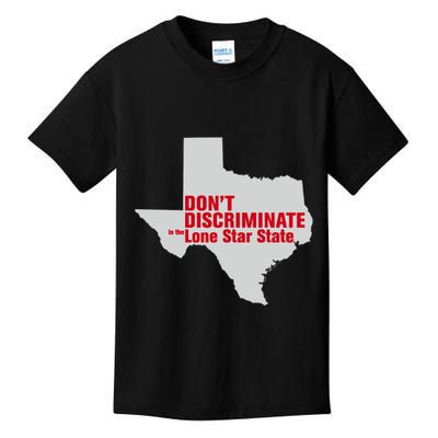 DonT Discriminate In The Lone Star State Kids T-Shirt