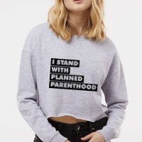Danny Devito I Stand With Planned Parenthood Cropped Pullover Crew