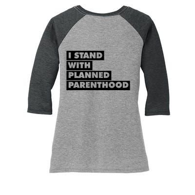 Danny Devito I Stand With Planned Parenthood Women's Tri-Blend 3/4-Sleeve Raglan Shirt