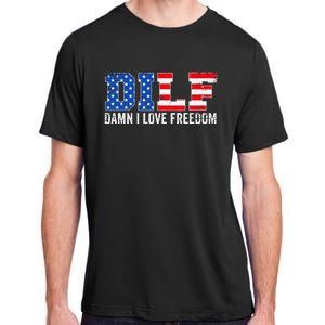 Dilf Damn I Love Freedom Adult ChromaSoft Performance T-Shirt