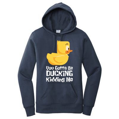 Ducking Ding I Quack Duck Chick Goose Cool Gift Women's Pullover Hoodie