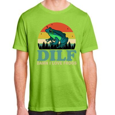 DILF Damn I Love Frogs Adult ChromaSoft Performance T-Shirt