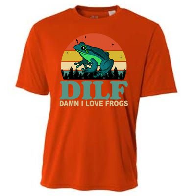 DILF Damn I Love Frogs Cooling Performance Crew T-Shirt